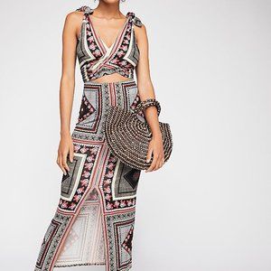 Free People - Katie Patchwork Midi Dress - M